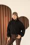 Black Women's New Season Winter Mock Neck Short Coat.1184 - 8