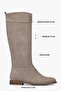 Women's Lace Mink Suede Riding Boots - 3
