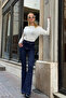 Çnr Flared Flare Women's Jeans Trousers New Hsn - 7