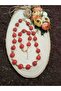 Red Lameli Necklace and Bracelet Set