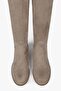 Women's Lace Mink Suede Riding Boots - 4