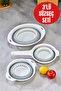 3-Piece Collapsible Colander Set – with Handles, Round and Deep Models • Bpa Free • Easy Cleaning