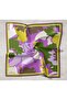 Tivil Silk Scarf Ist 11425 - 40 Green, Lilac, Yellow, Khaki - 4