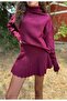 Sweater Skirt Knitwear Double Set - 2
