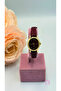 Burgundy Leather Case Watch - 3