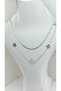 Women's Steel Gold and Silver Color Crushed Chain and Star Detailed 2-Piece Necklace Stylish and Elegant Combination Jewelry - 8