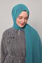 Water Green Lux Chiffon Shawl - 3