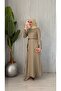 Women's Belt Detail Scuba Design Dress - 4