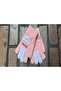 Girl's Knitted Jacquard Warm Five-Finger Gloves Cute Hug Bear Embroidered 4-8 Years Old - 3