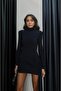 Navy Tail Mini Dress - 4