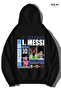 Unisex Oversized Lionel Messi Printed Hoodie