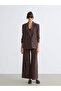 Esvab • Modern & Distinctive Double-Breasted Roba Collar Women's Velvet Blazer Jacket - 2
