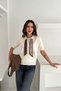 Ribbon Detailed Short Sleeve Soft Textured Knitwear Sweater Aw25Kz0076 - 4