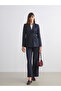 Esvab • Modern & Distinctive Striped Belted Women's Blazer Jacket - 2