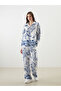 Patterned Oversize Women's Shirt - 2