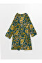 Alita City with a Difference, Lcw Dream Green Voile Printed Knee Length Women's Kimono - 6