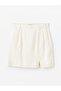 Beli Zippered Plain Linen Look Women's Skirt - 5