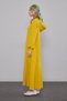 Pistachio Green Hooded Dress with Hidden Pocket Detail - 3
