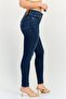 Women Skinny Fit Wash Stretchable Denim, Navy - 4