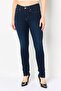 Women Skinny Fit Washed Stretchable Denim, Dark Blue