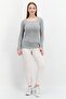 Women Sportswear Fit 2 Piece Training T-Shirt, Grey - 4