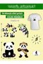 Iron-On Clothing Label Panda Series Set of 4