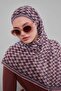 نمط مكعب السلمون وشاح ناعم - 3