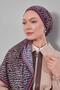 وشاح ناعم بنمط متدرج اللون باللون العنابي - 3