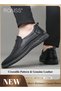 Men Business Casual Leather Shoes Non-slip Men's Driving Shoes Genuine Leather Shoes with Crocodile