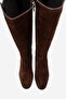 Rochos Brown Suede Stretch Detailed Genuine Leather Women's Boots - 2