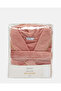 Pink Textured Fleece Bathrobe - 5