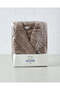 Taupe Flannel Bathrobe (L) - 5