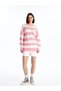 Crew Neck Color Block Long Sleeve Women's Knitwear Sweater (W4) - 3