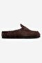 PRIVA Brown Suede Genuine Leather Women's Slippers - 6