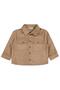 Double Pocket Velvet Shirt for Ages 2-5 - Beige 4-5 Years