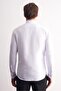 White Long Sleeve Horse Collar Plain Cotton Slim Fit Shirt 1004255215 - 5