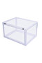 Two Piece Clear Shoe Box Set Stackable Size 13.5x7.5x10.6inch - 2