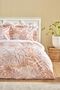 Hayley 100% Cotton Double Duvet Cover Set Salmon - 2