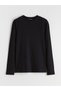Two Mt Shop Quality Lcw Modest Black Camisole with Stones, Tight & Slim Long Sleeve Women's T-Shirt - 5