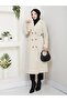 Trench Coat with Button Detail on the Back and Pocket - 5