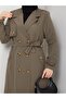 Trench Coat with Button Detail on the Back and Pocket - 3