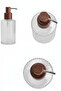Linea Acacia Glass Bathroom Soap Dish with Lid - 4