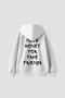 Need Money for Fake Friends Printed Oversized Unisex White Hoodie