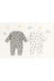 Baby Boy Newborn Cotton Animal Patterned 2-Piece Newborn Baby Romper Set - 2