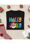 New Year Special Santa Claus'Holly Jolly' Printed 100% Cotton T-Shirt (Add Products to Make a Combination) - 2