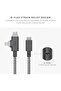 Belt Cable Duo Pro 240W – 8ft Braided 2-in-1 Lightning & USB-C (Zebra) - 5