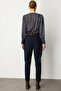 Waist Belted Skinny Trousers - 6