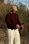 Mira Premium Hair Knit Crew Neck Brown Thick Knitwear Sweater - 6