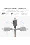 Belt Cable Duo Pro 240W – 8ft Braided 2-in-1 Lightning & USB-C (Zebra) - 4