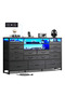 15-drawer large size TV model For inside Bed Home Bed Room Black Color 59" inch - 2